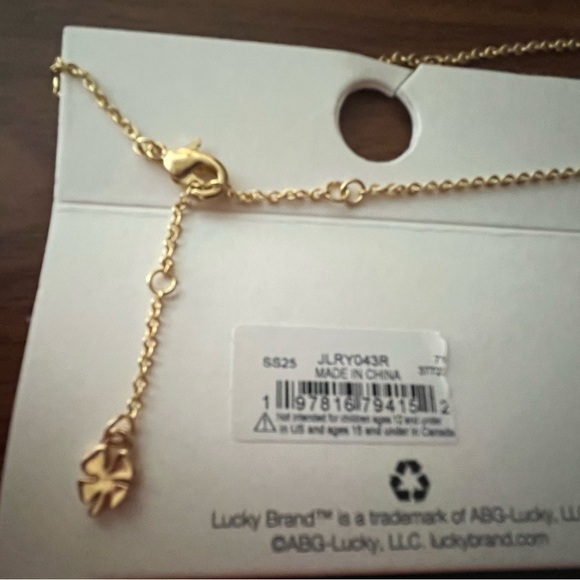 NWT Lucky Brand Gold Heart and Necklace - Picture 5 of 5